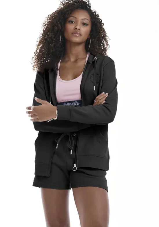 Kapuzensweatjacke"Mit Logostickerei"