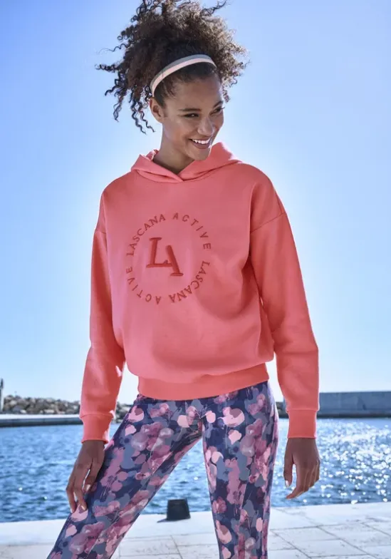 Kapuzensweatshirt"- Performance Hoodie Mit Runder Logostickerei Und"