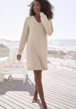 Sweatkleid"Langarmkleid Aus Ripp-Qualitat"