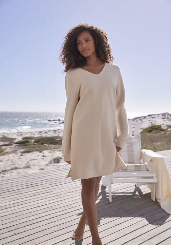 Sweatkleid"Langarmkleid Aus Ripp-Qualitat"