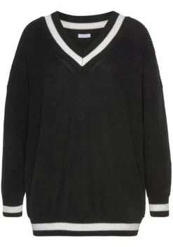 V-Ausschnitt-Pullover