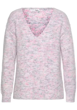 V-Ausschnitt-Pullover