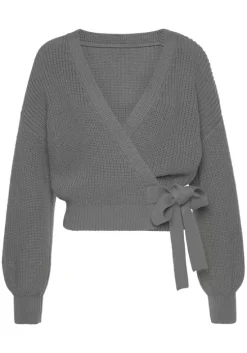 Wickelstrickjacke